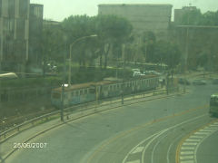 
Unrefurbished Centocelle Railway train at Porta Maggiore, Rome, June 2007